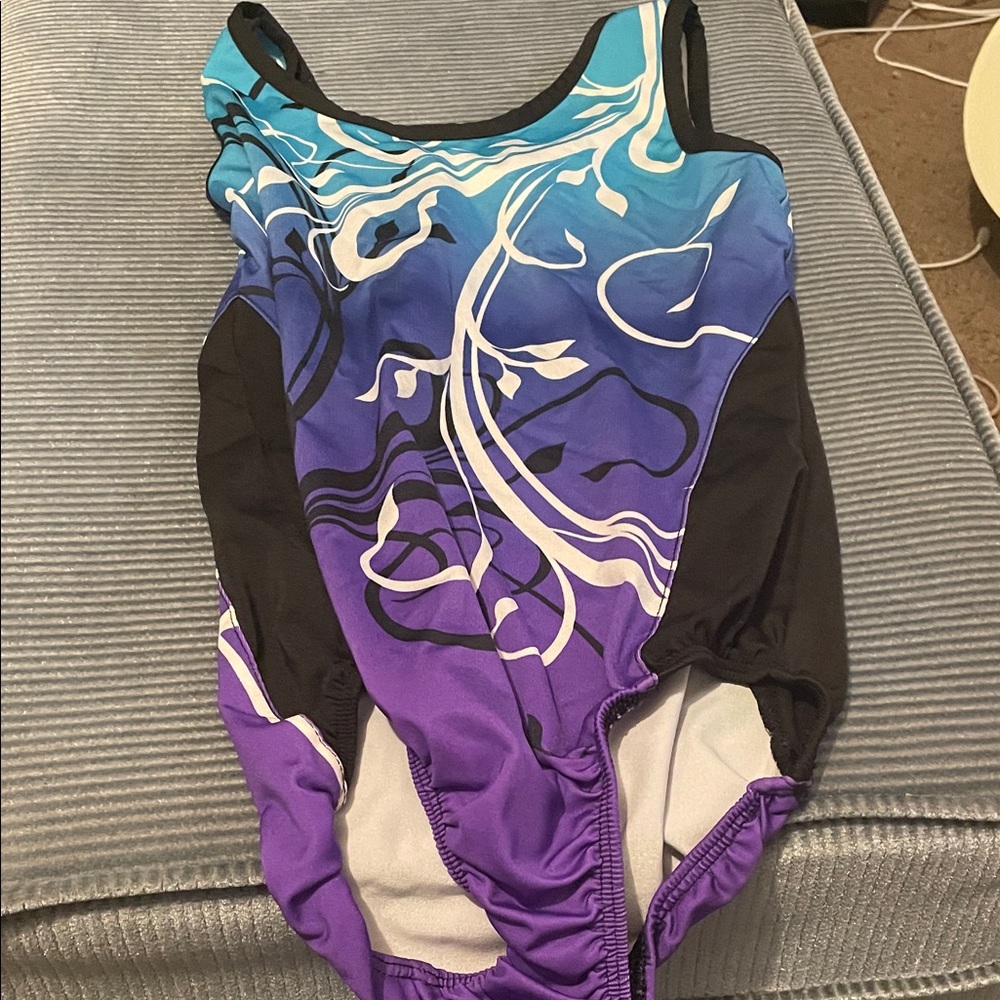 Multicolor Swirl One-piece leotard